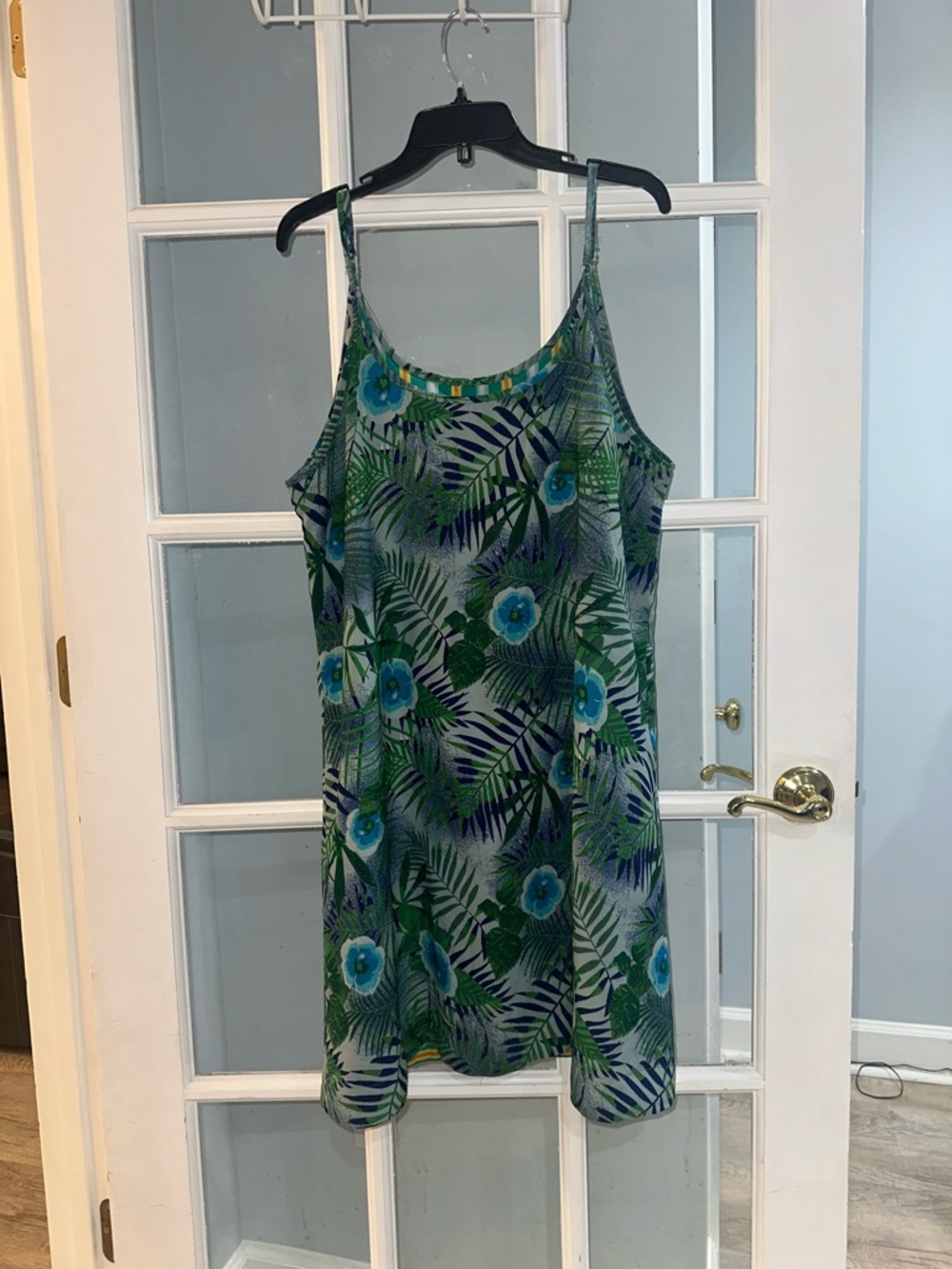 Ellen Weaver Reversible Dress Floral Boho Tropical Festival Resort Romantic 1X